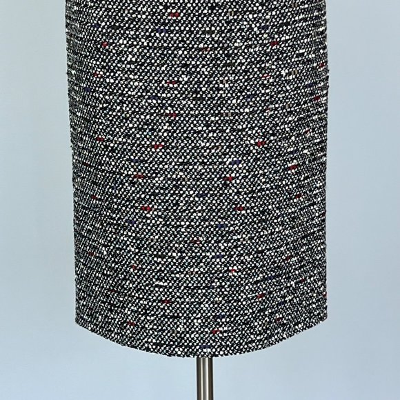 Lafayette 148 Tweed Pencil Skirt Black White Wool Blend Career size 4 - Picture 3 of 10